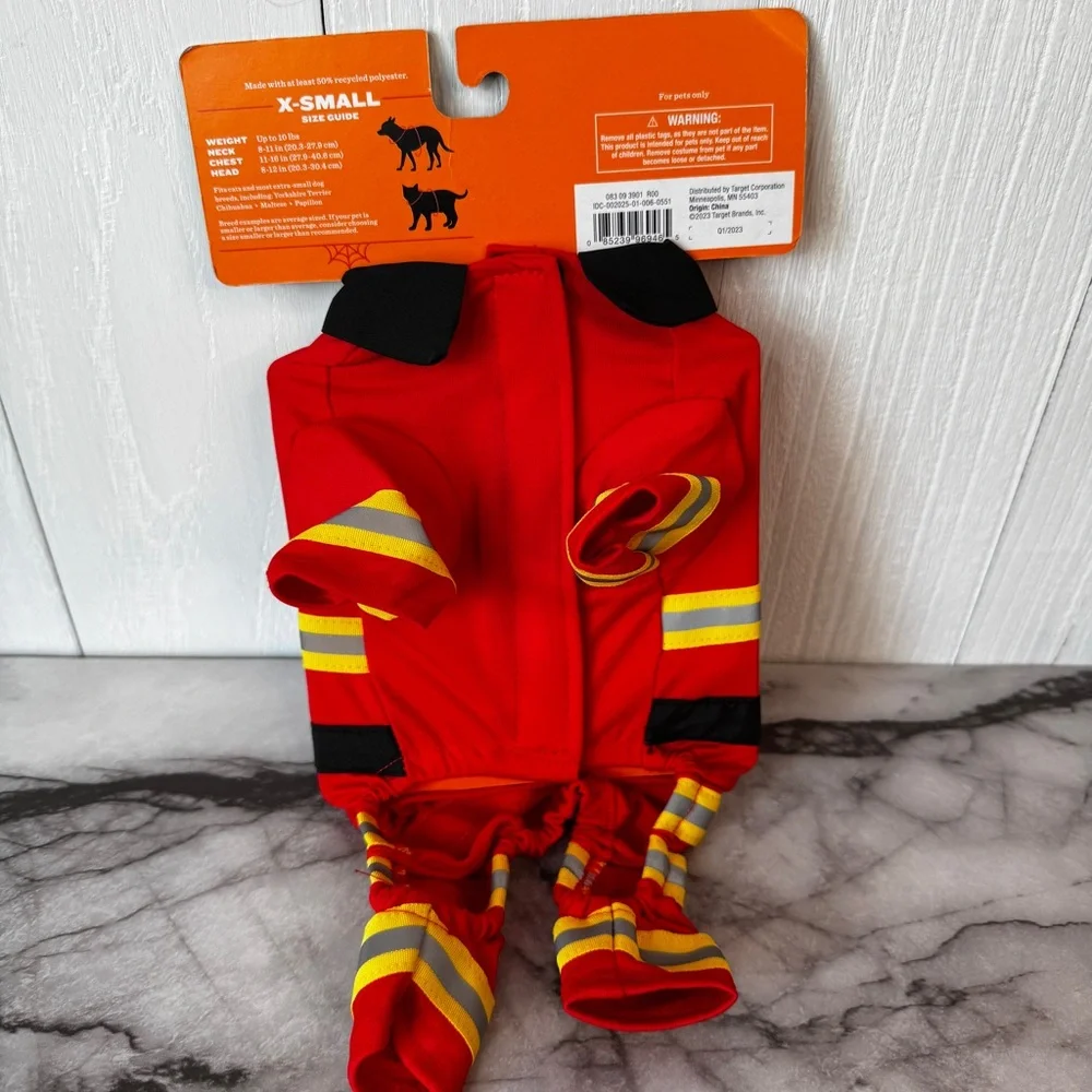 Hyde and Eek! Pet Firefighter Costume